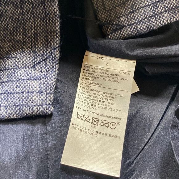 Banana Republic Stitch Detail Short Sleeve Wool Blend Sheath Dress Chambray Size - Picture 15 of 16